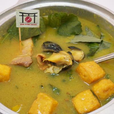 Ốc bươu nấu chuối